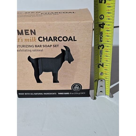 OC.MEN GOAT'S MILK & Charcoal Moisturizing bar soap for men, 3 bars - Picture 12 of 16